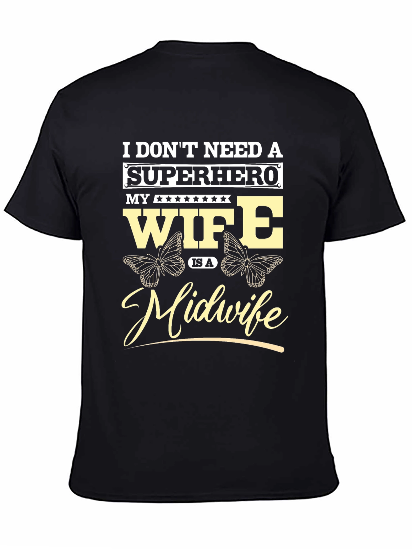 Midwife Wife T-Shirt - Superhero Design