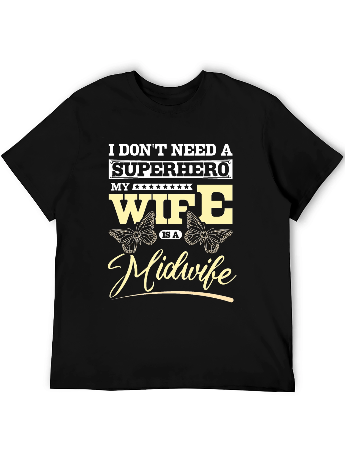 Midwife Wife T-Shirt - Superhero Design