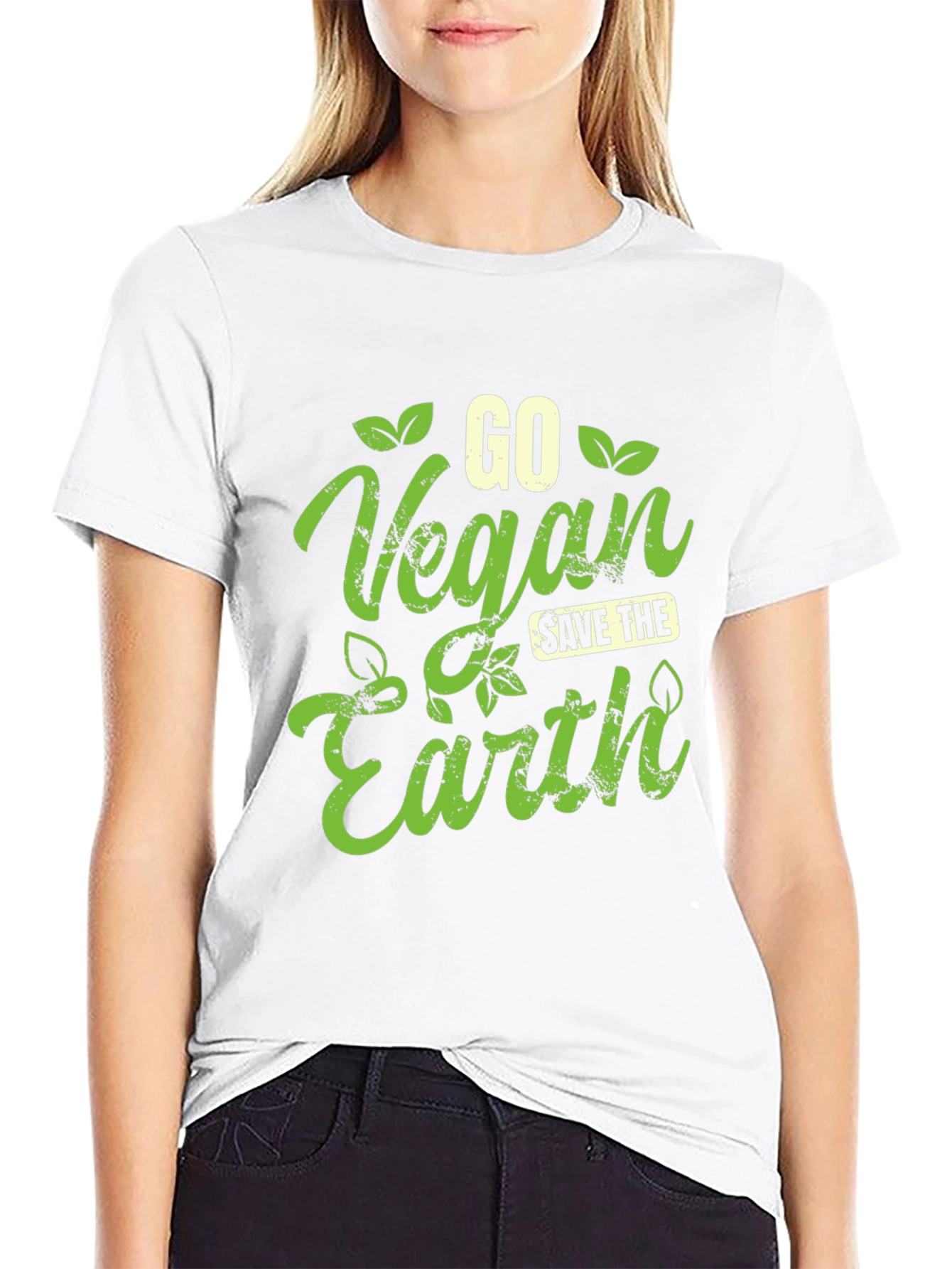 Go Vegan Save The Earth Graphic Tee