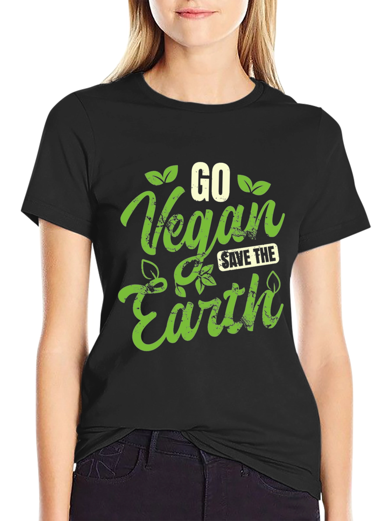 Go Vegan Save The Earth Graphic Tee