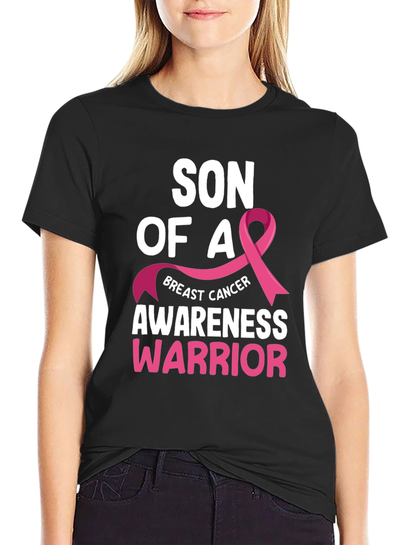 Son Of A Breast Cancer Awareness Warrior T-Shirt