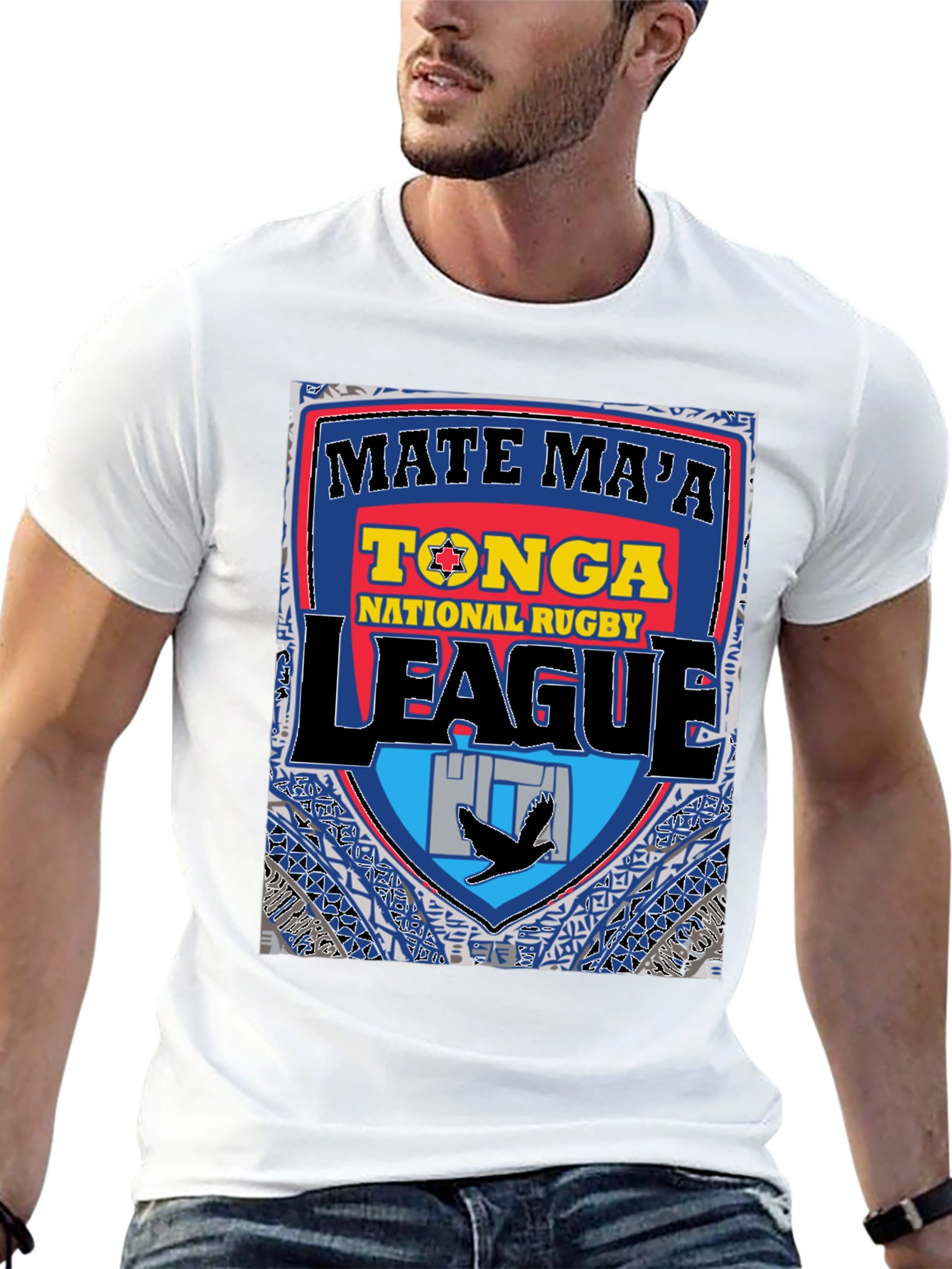 Tonga Rugby League T-Shirt - Mate Maa Tonga