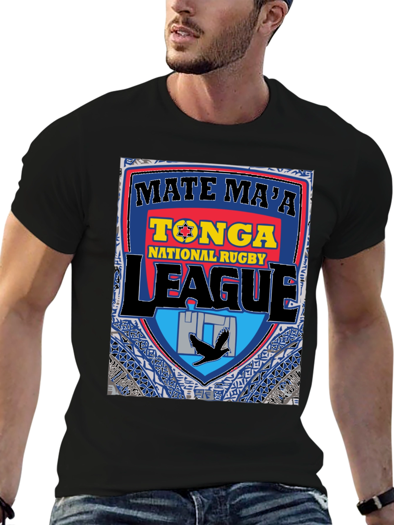Tonga Rugby League T-Shirt - Mate Maa Tonga