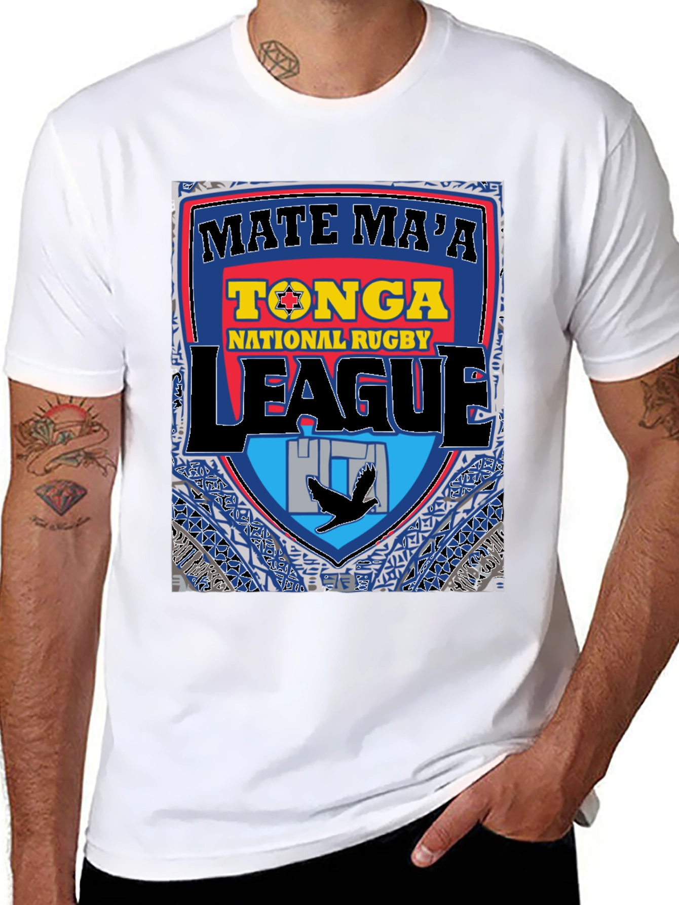 Tonga Rugby League T-Shirt - Mate Maa Tonga