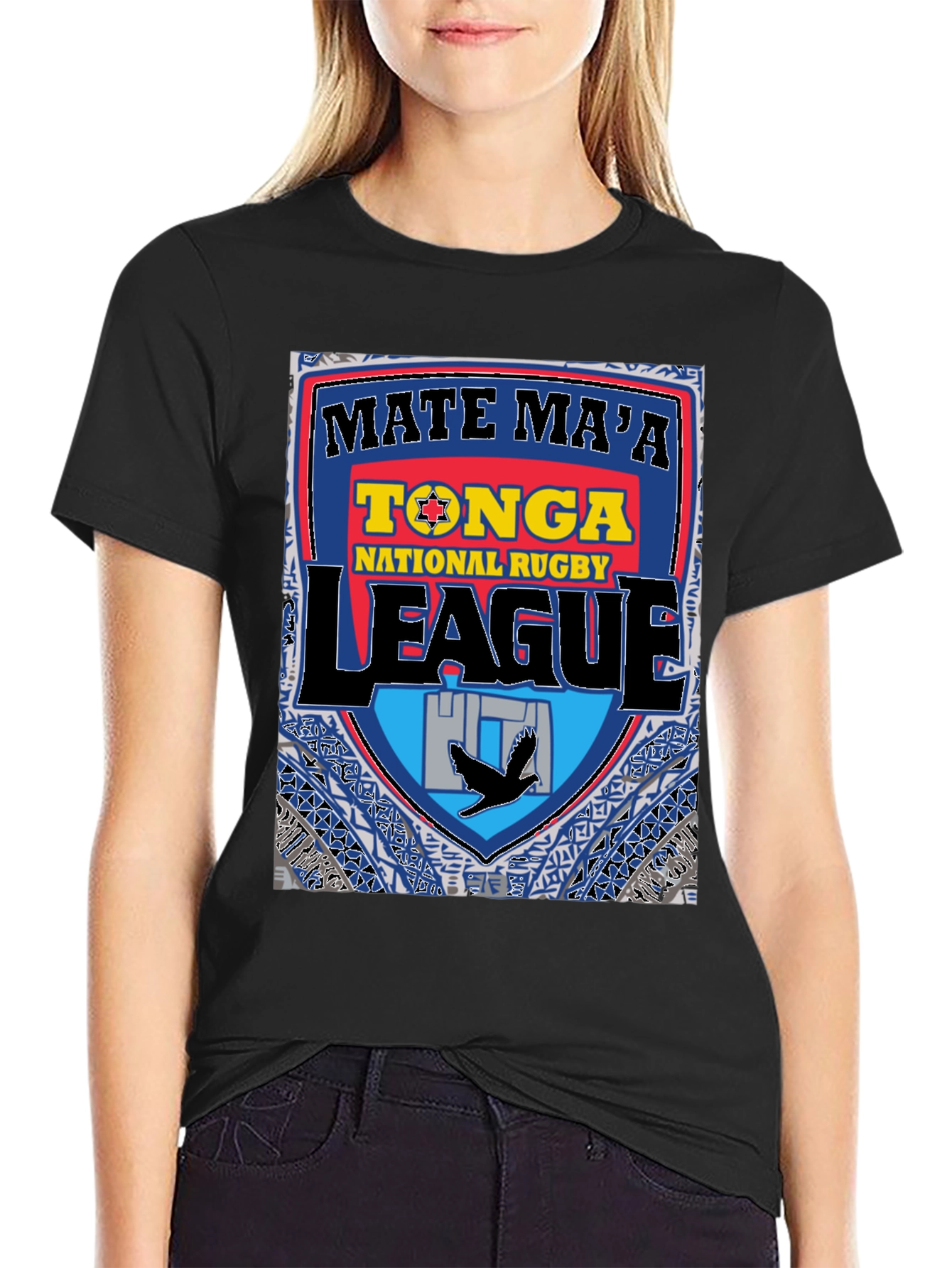 Tonga Rugby League T-Shirt - Mate Maa Tonga