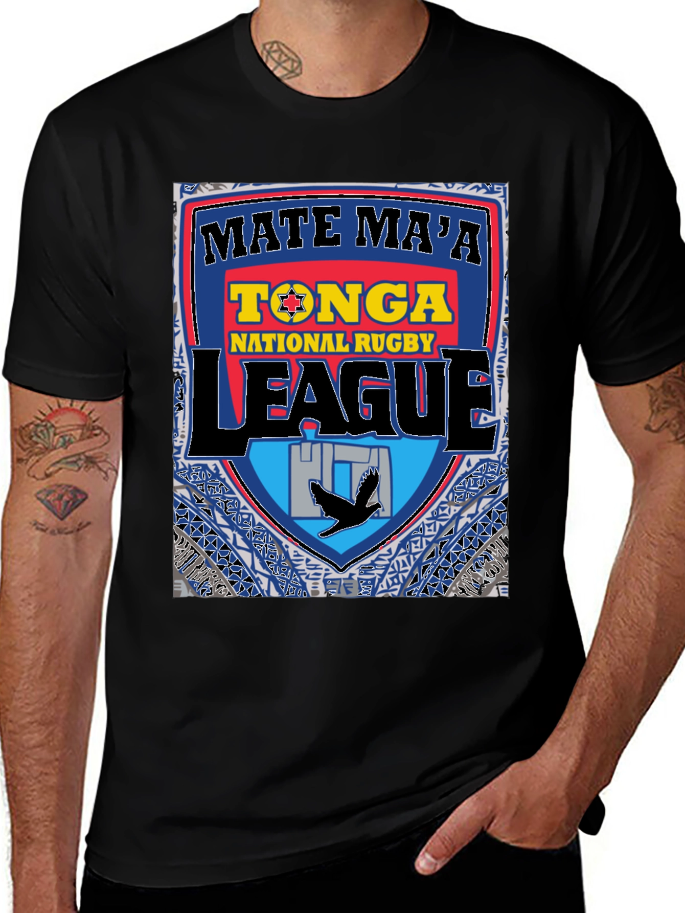 Tonga Rugby League T-Shirt - Mate Maa Tonga