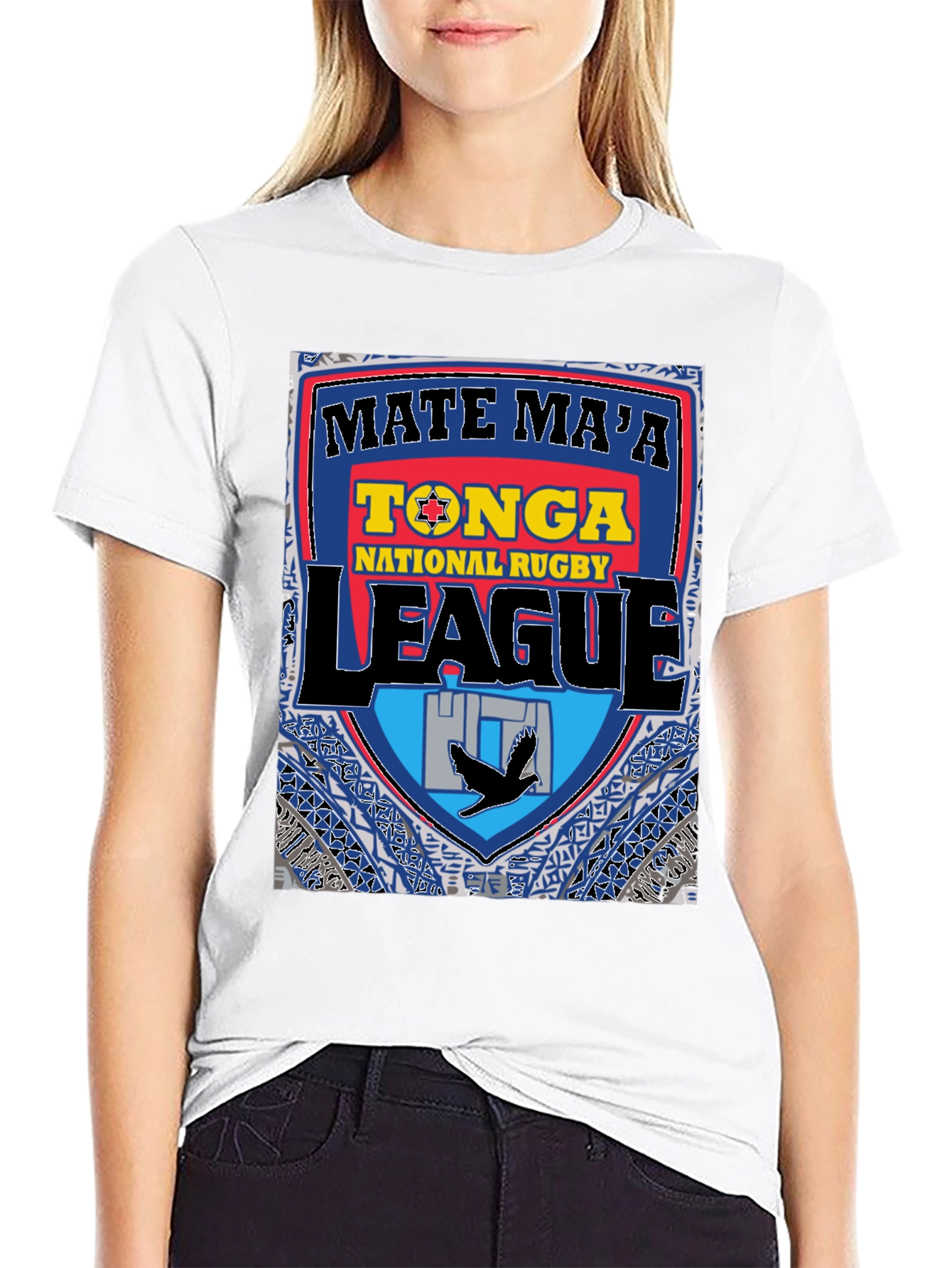 Tonga Rugby League T-Shirt - Mate Maa Tonga
