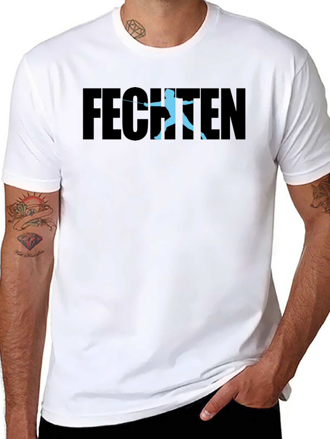 Fencing T-Shirt - Fechten Design