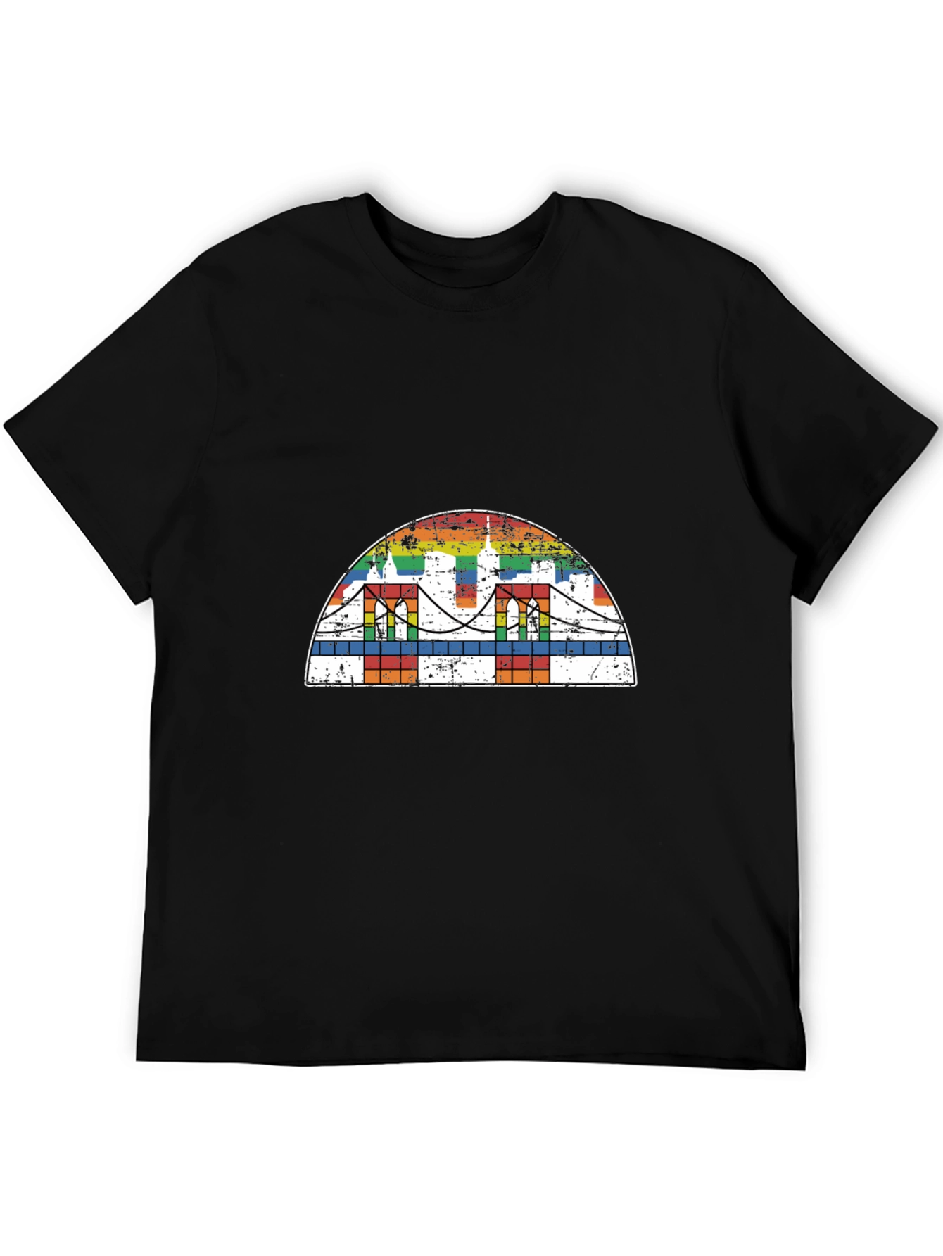 Rainbow Bridge Graphic Tee - Black