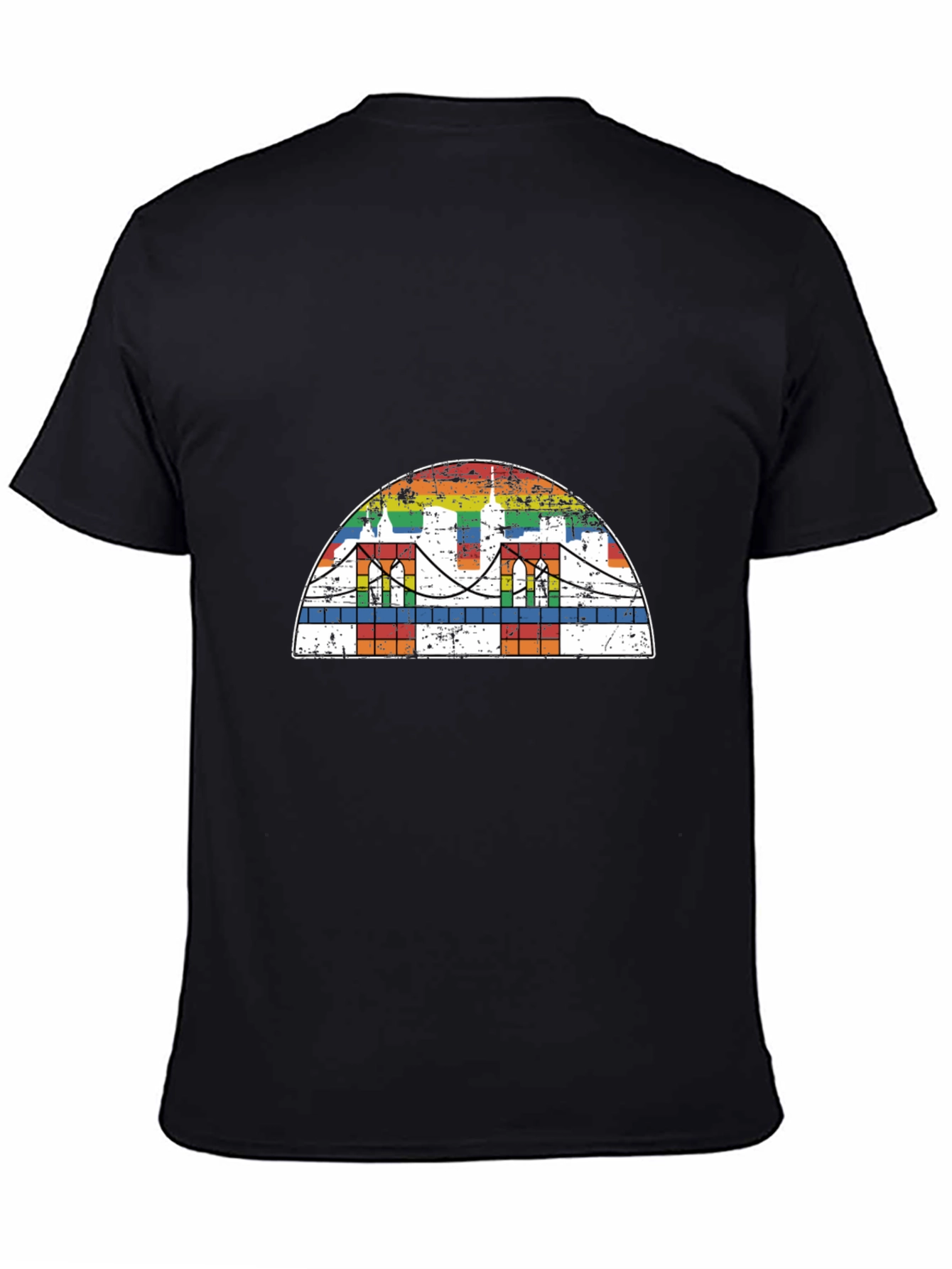 Rainbow Bridge Graphic Tee - Black