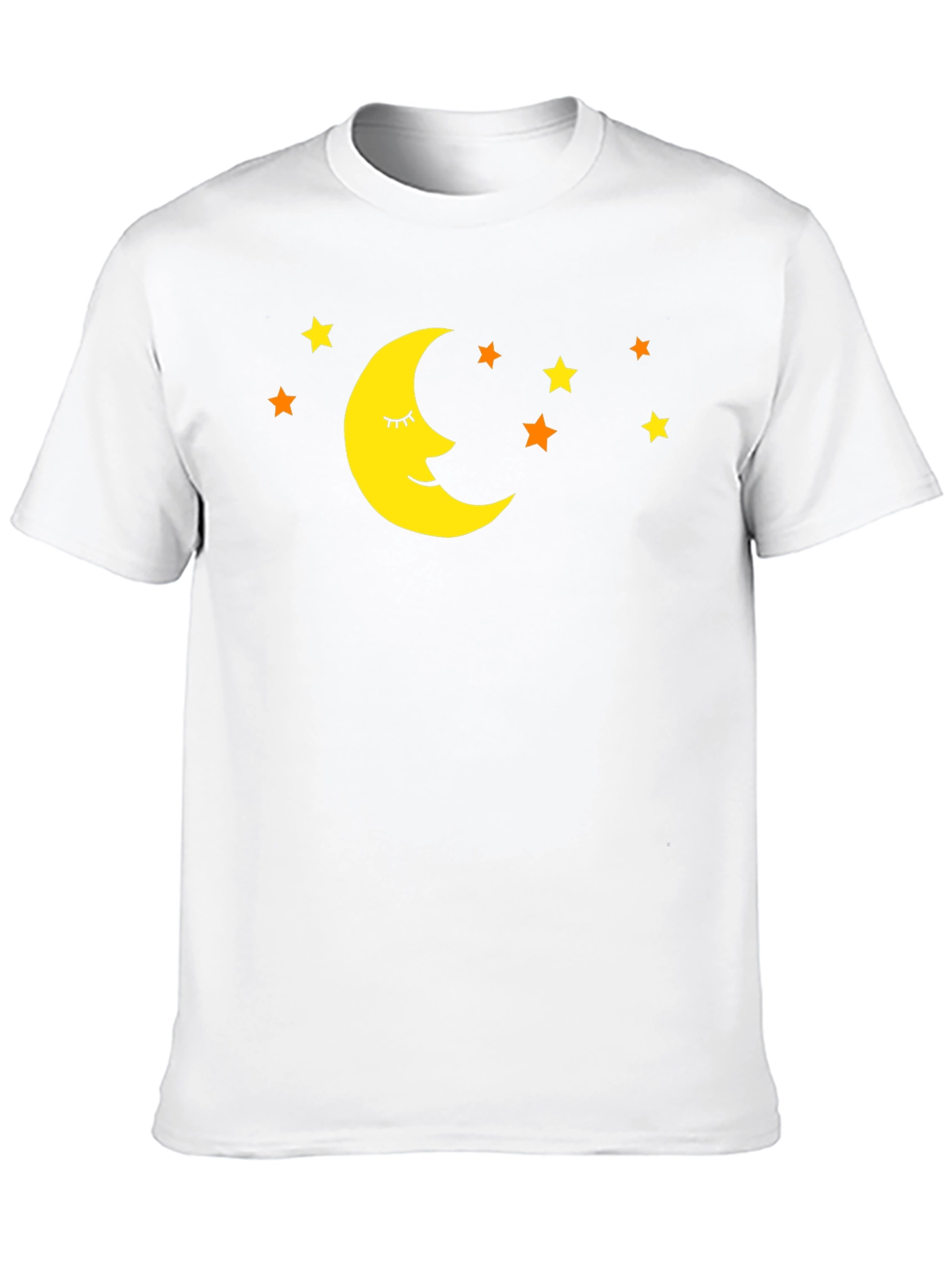 Dreamy Moon & Stars Black T-Shirt