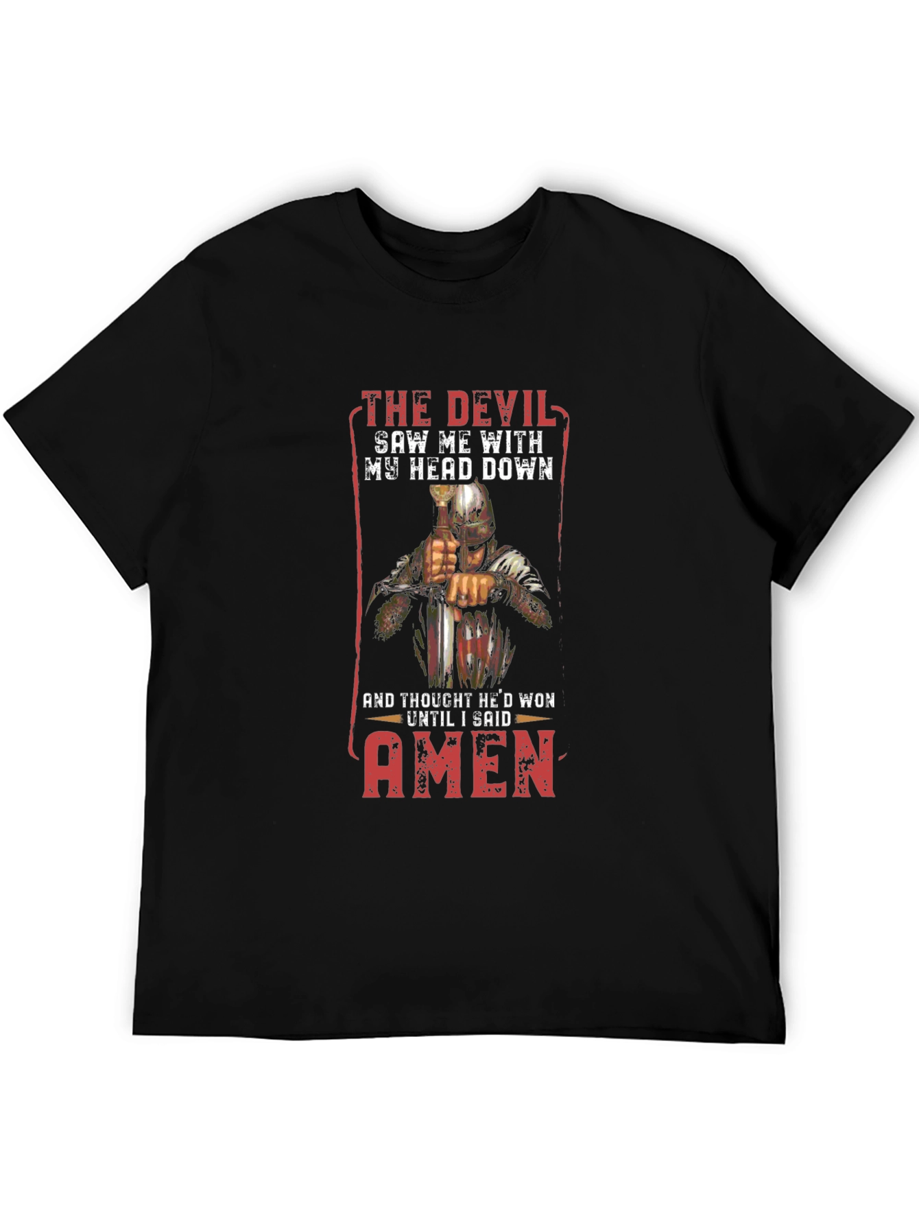 Devil Saw Me T-Shirt - Head Down Amen
