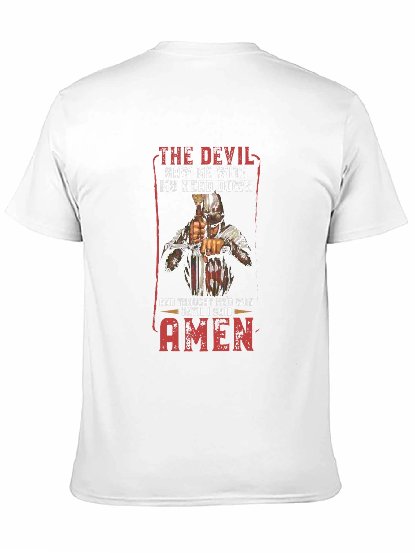 Devil Saw Me T-Shirt - Head Down Amen
