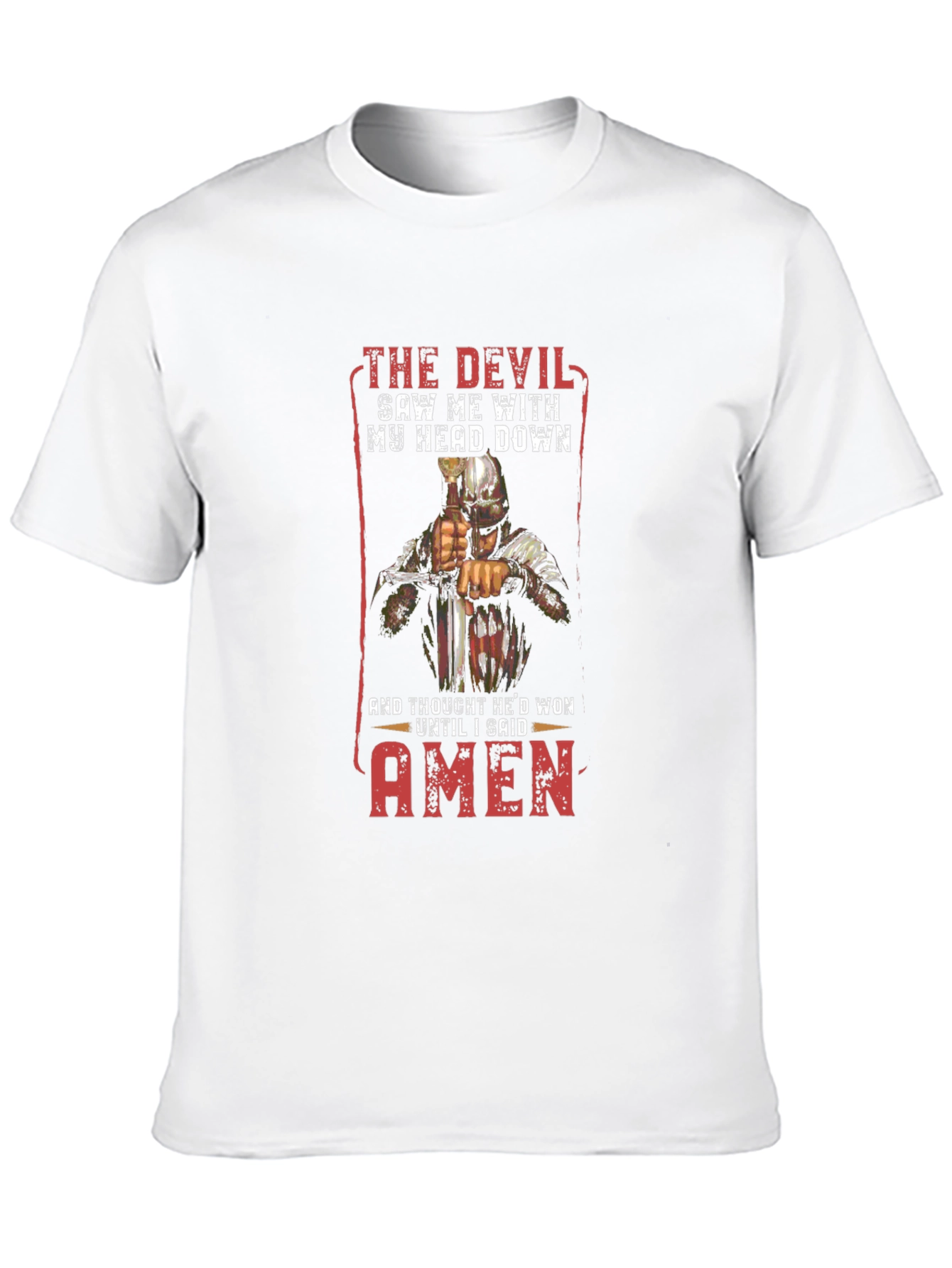 Devil Saw Me T-Shirt - Head Down Amen