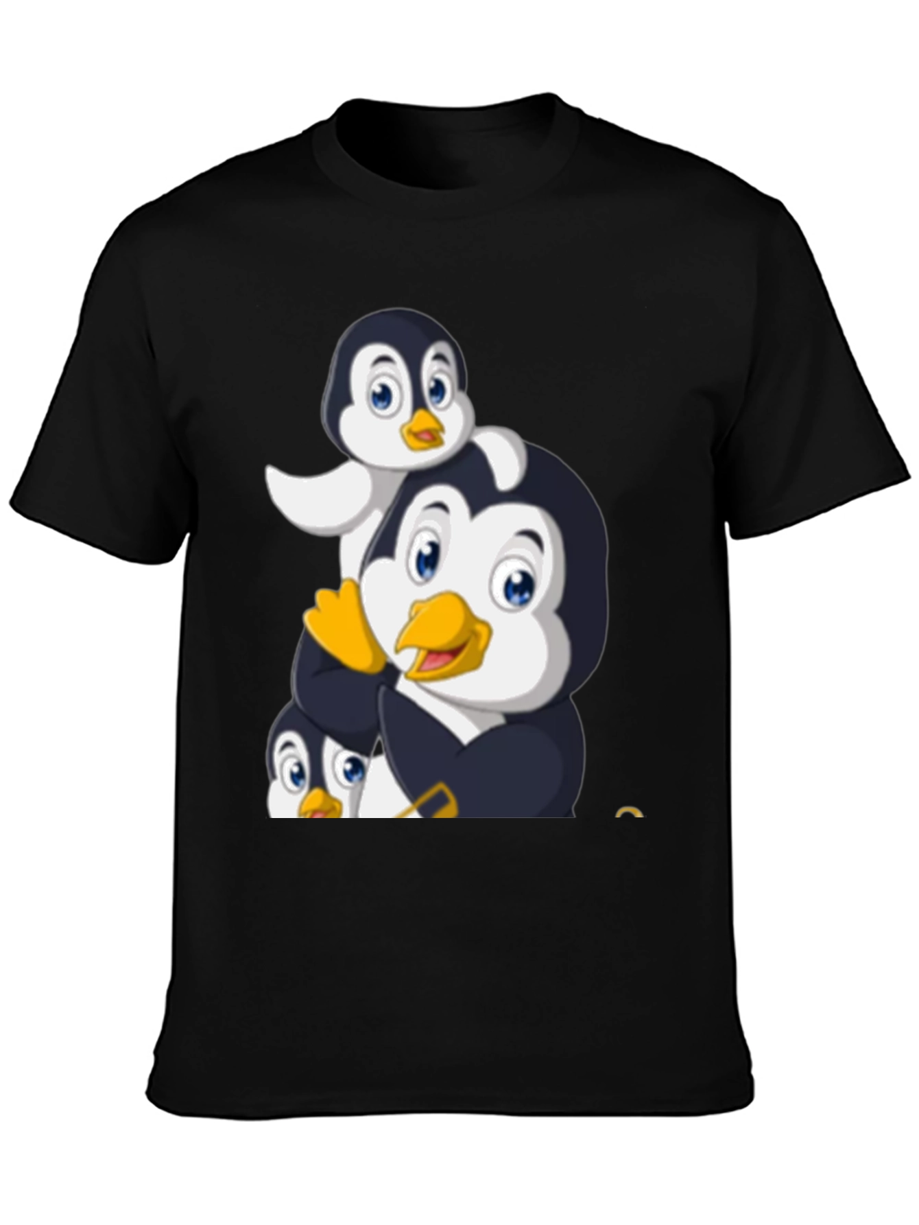 Penguin Family Graphic T-Shirt