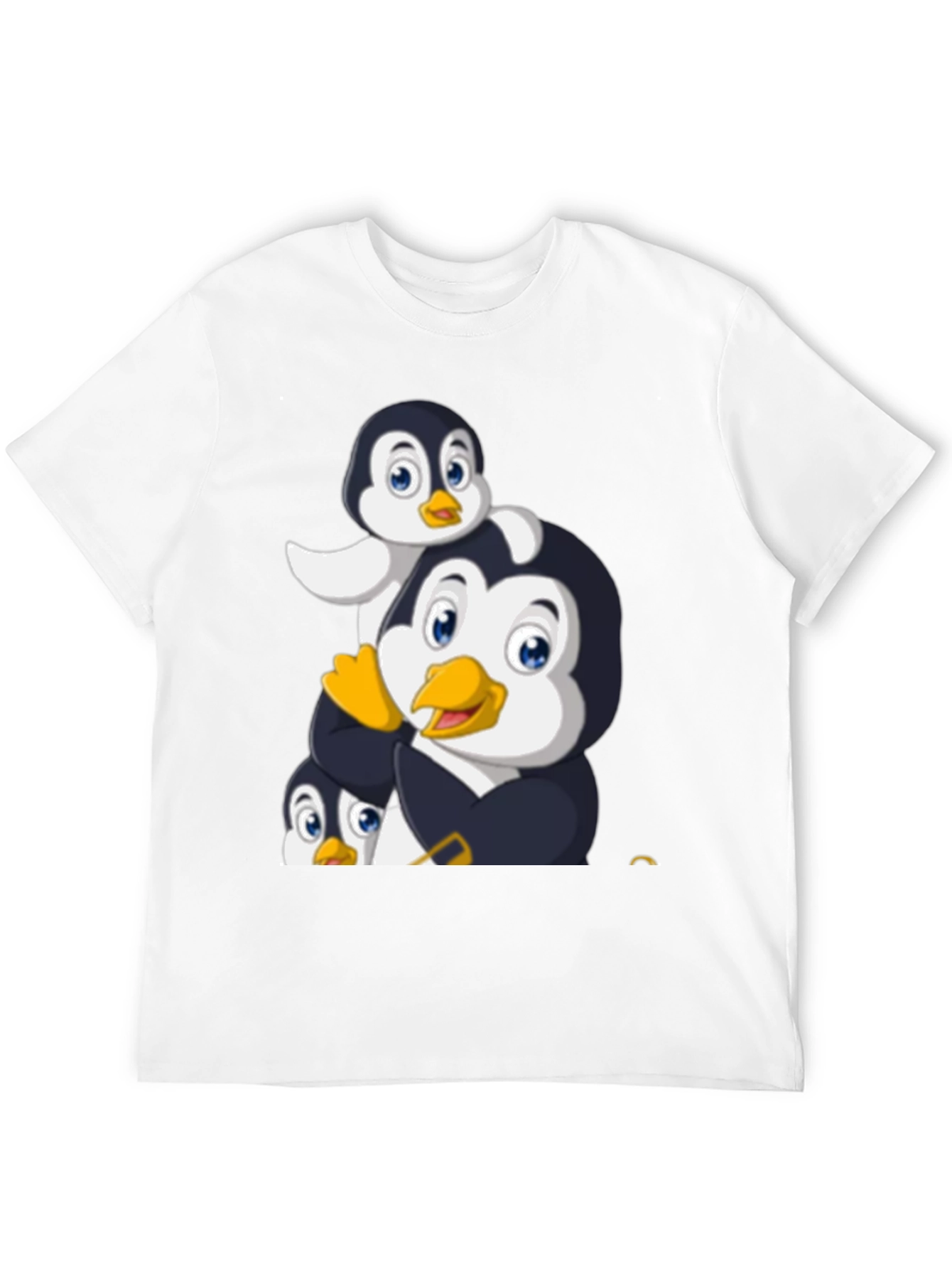 Penguin Family Graphic T-Shirt