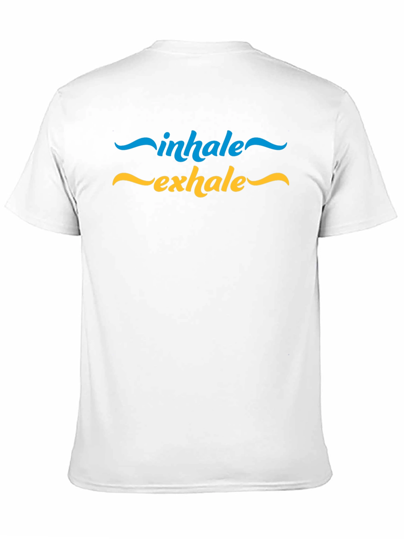 Inhale Exhale Graphic Print Black T-Shirt