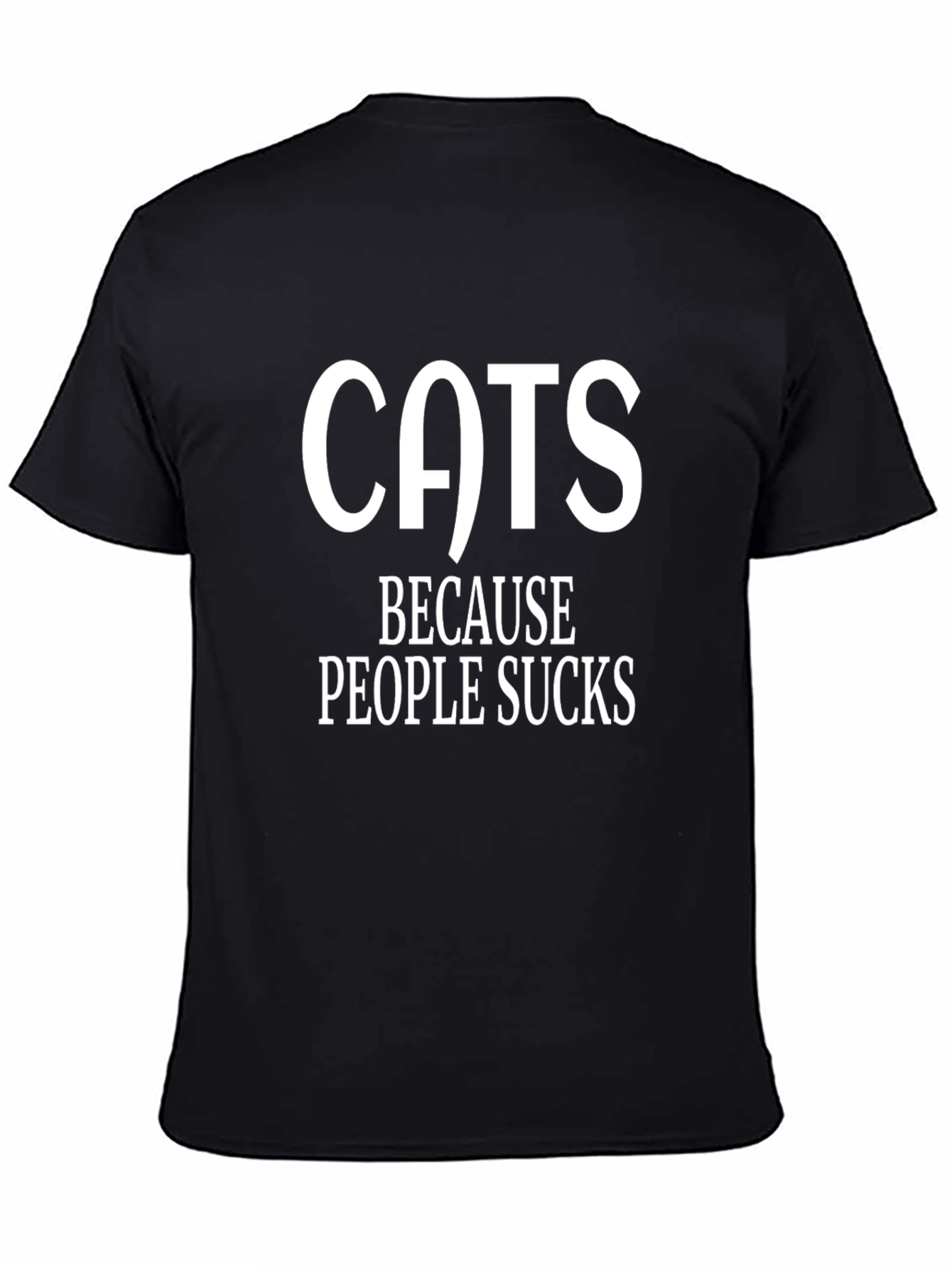 Cats Because People Sucks Graphic T-Shirt
