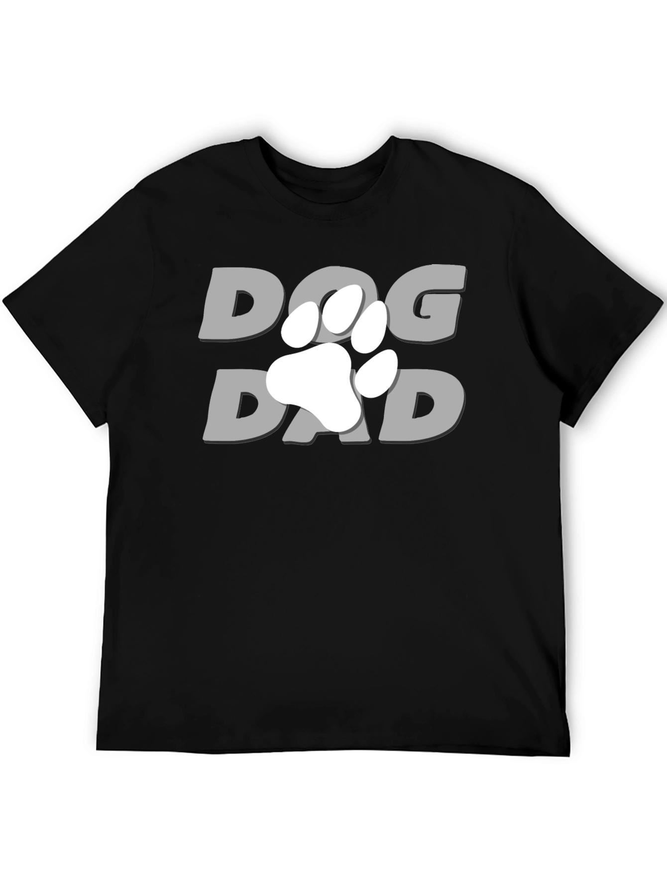 Dog Dad T-Shirt - Paw Print Graphic Tee