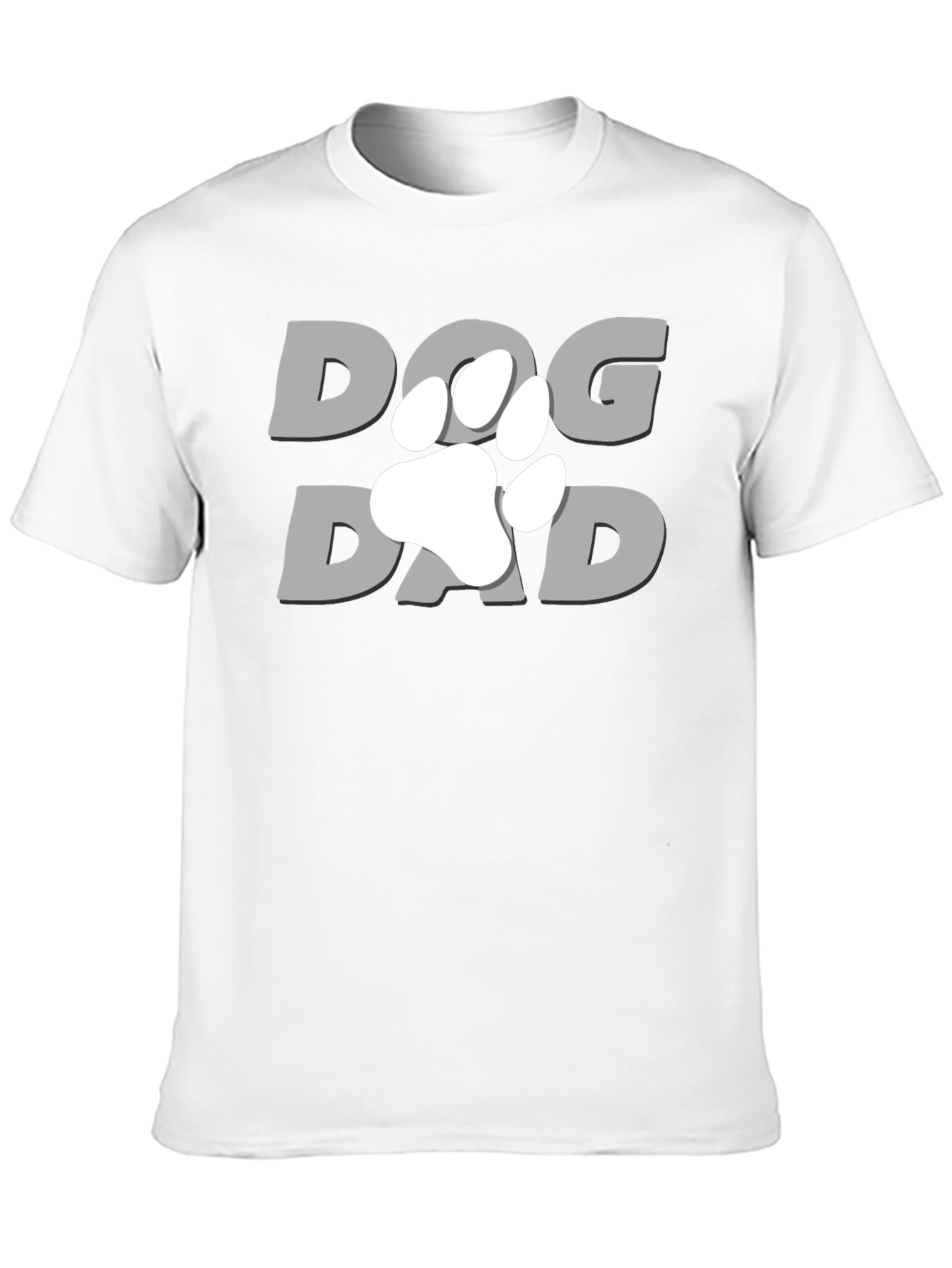 Dog Dad T-Shirt - Paw Print Graphic Tee