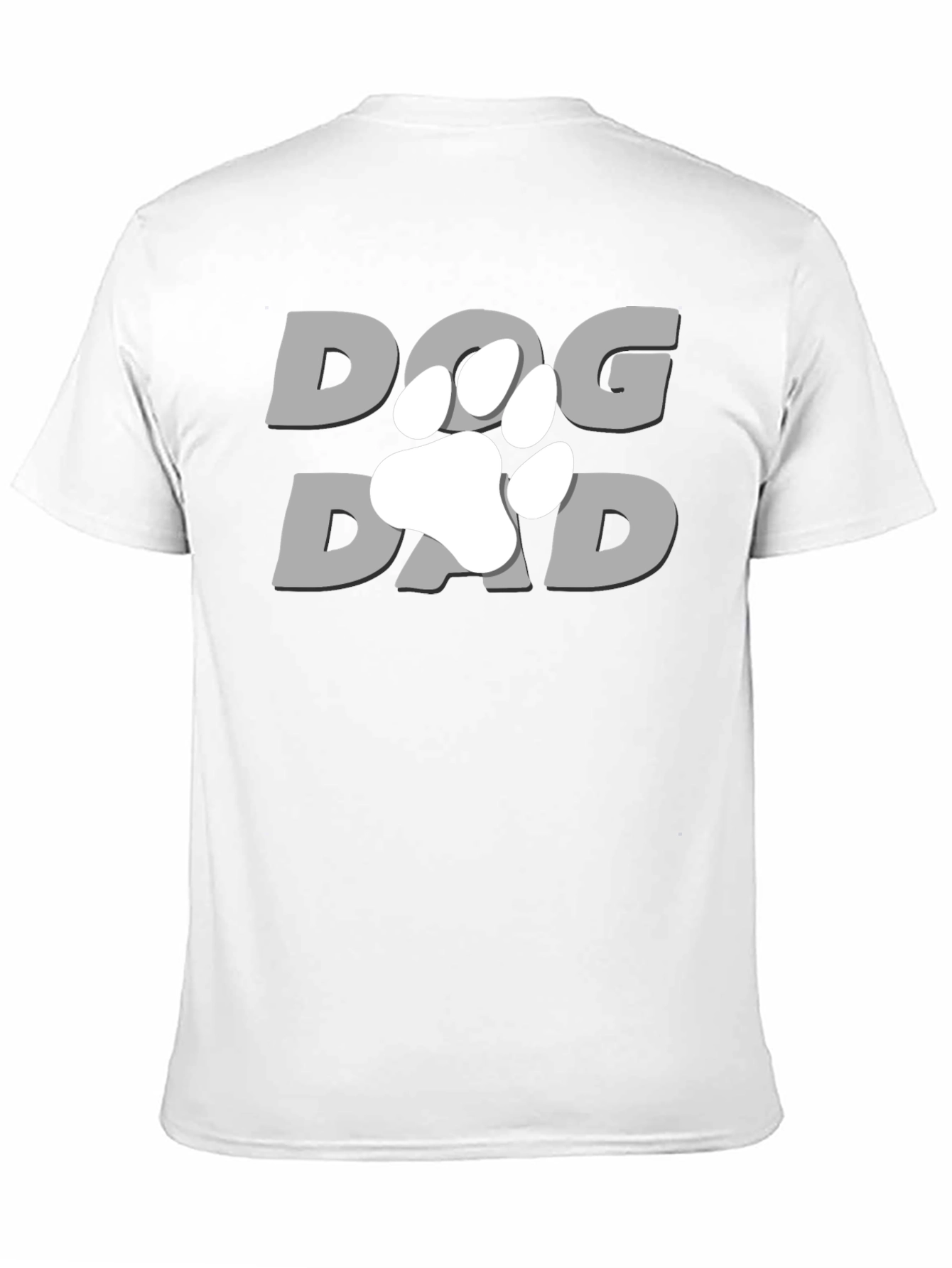Dog Dad T-Shirt - Paw Print Graphic Tee