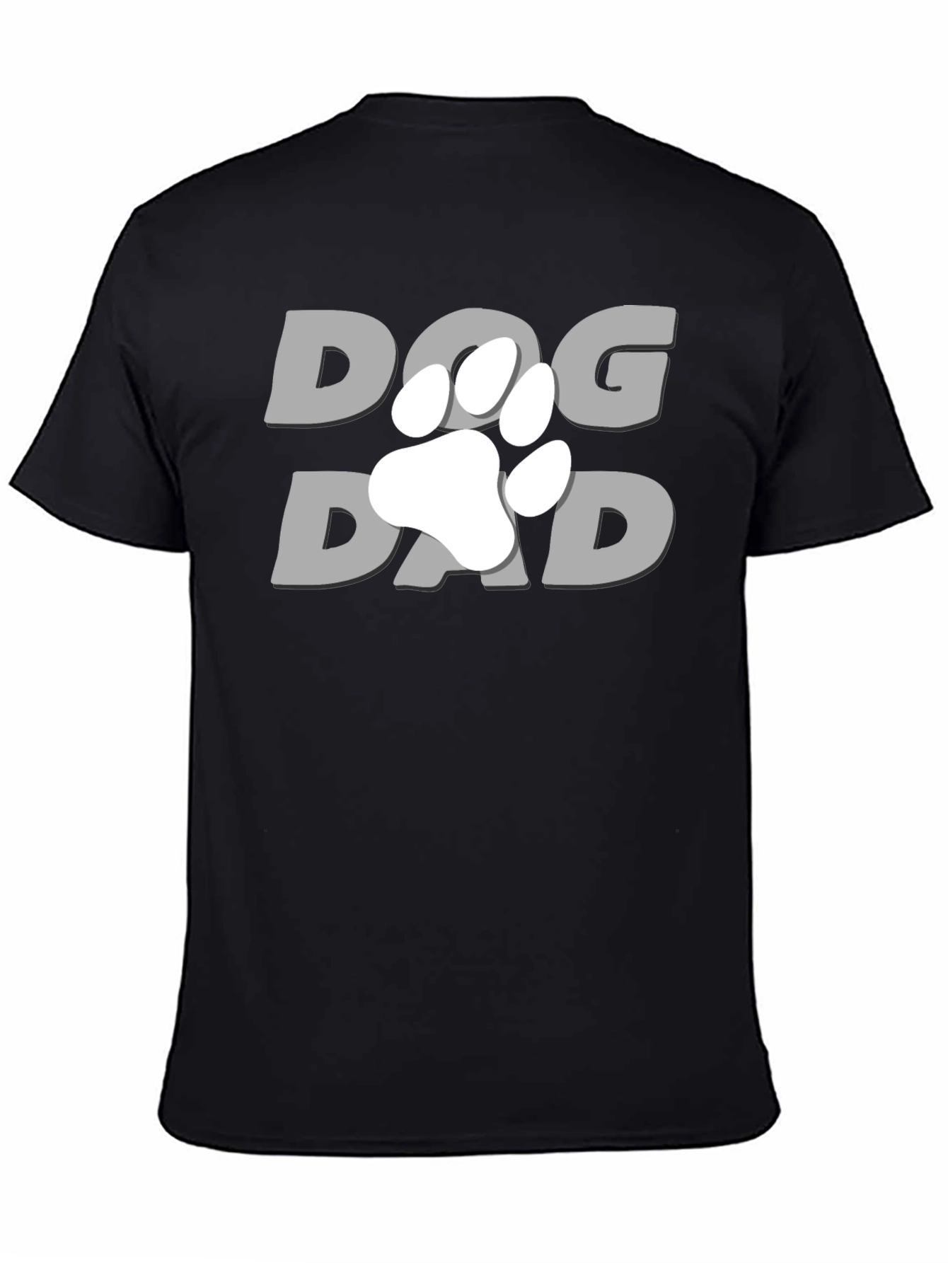Dog Dad T-Shirt - Paw Print Graphic Tee