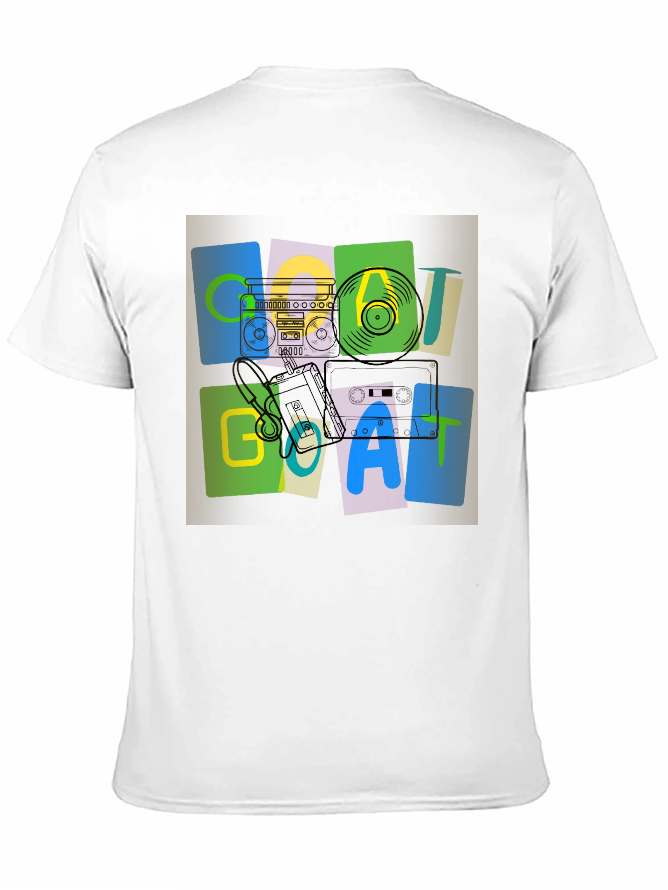 Retro GOAT Music Graphic T-Shirt