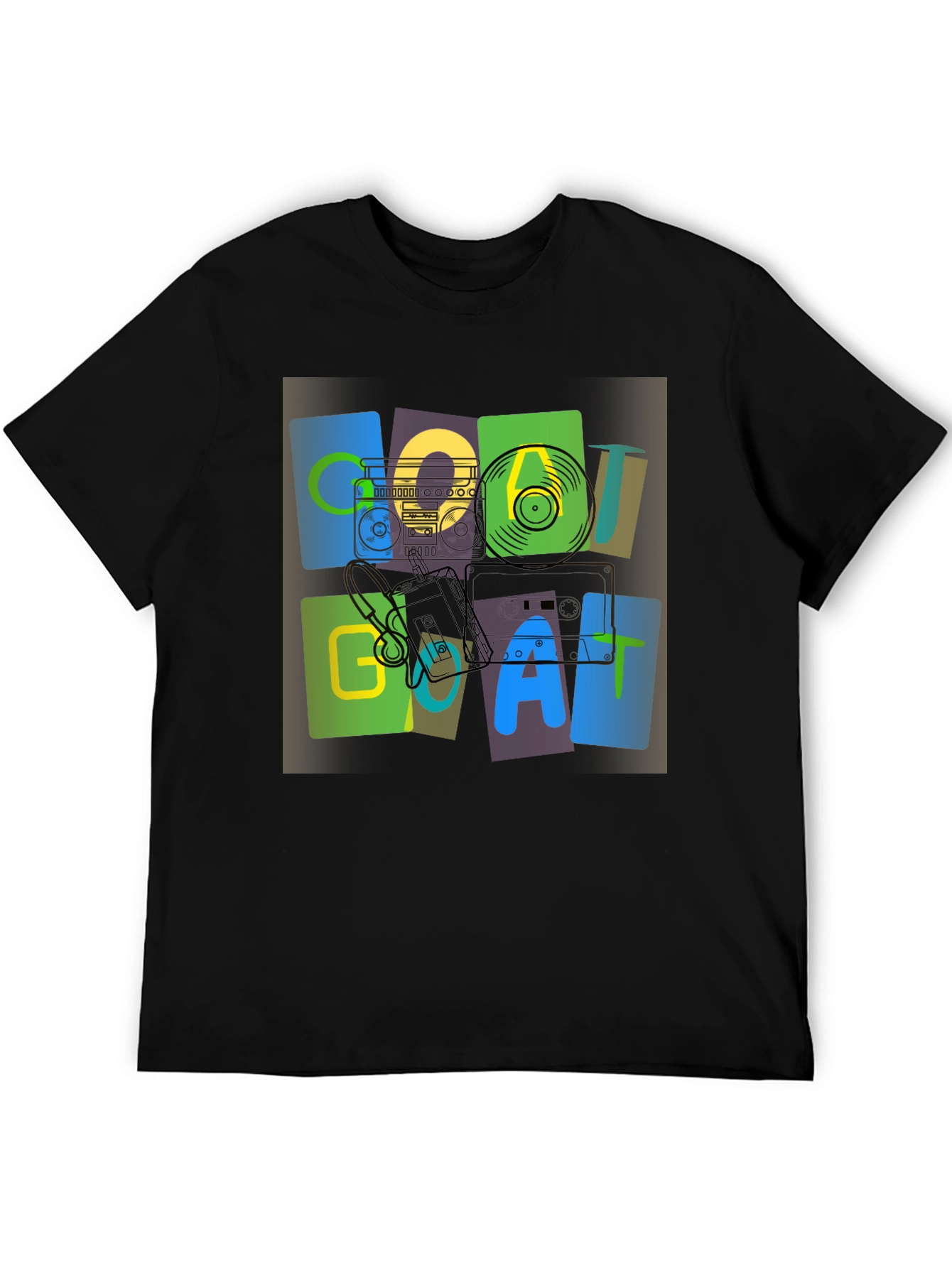Retro GOAT Music Graphic T-Shirt