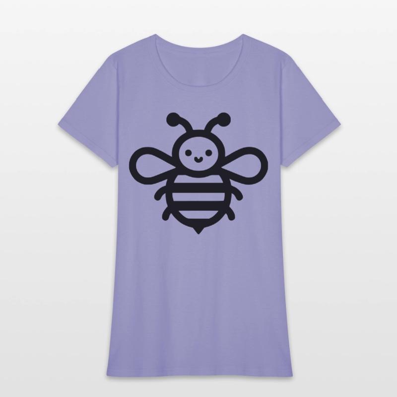 Honey bee kids style insect drawing path10