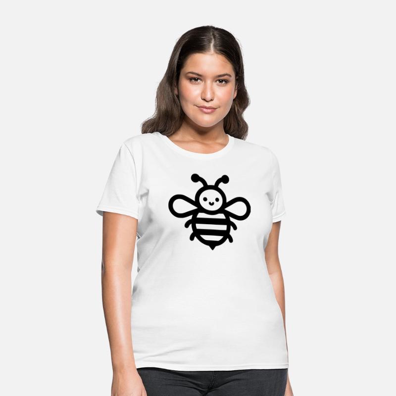 Honey bee kids style insect drawing path10