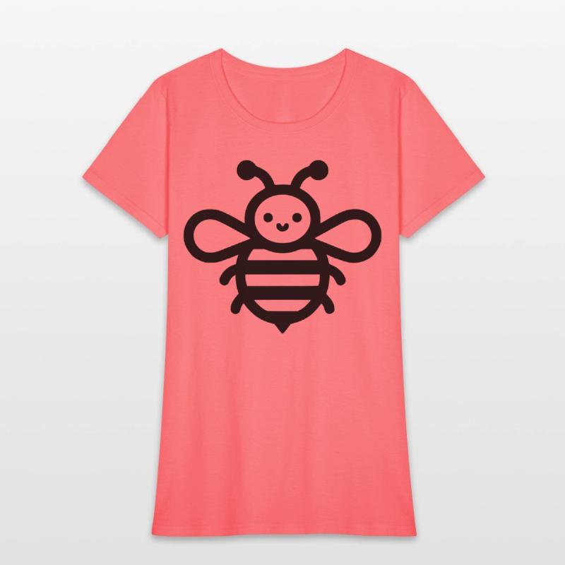 Honey bee kids style insect drawing path10