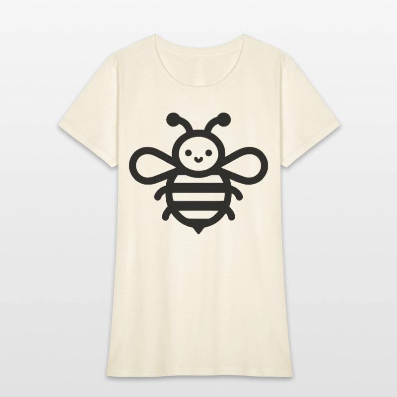 Honey bee kids style insect drawing path10