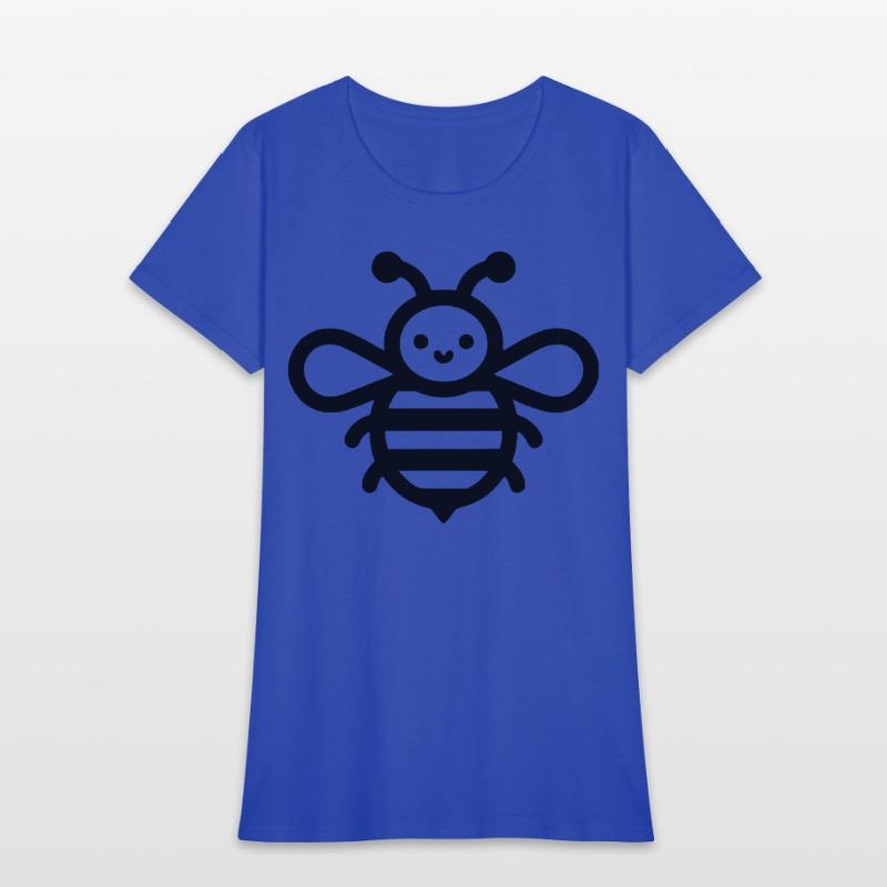 Honey bee kids style insect drawing path10