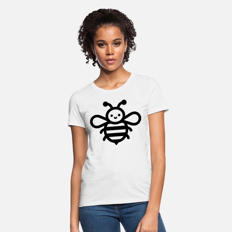 Honey bee kids style insect drawing path10