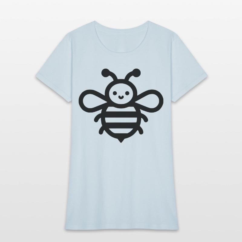Honey bee kids style insect drawing path10