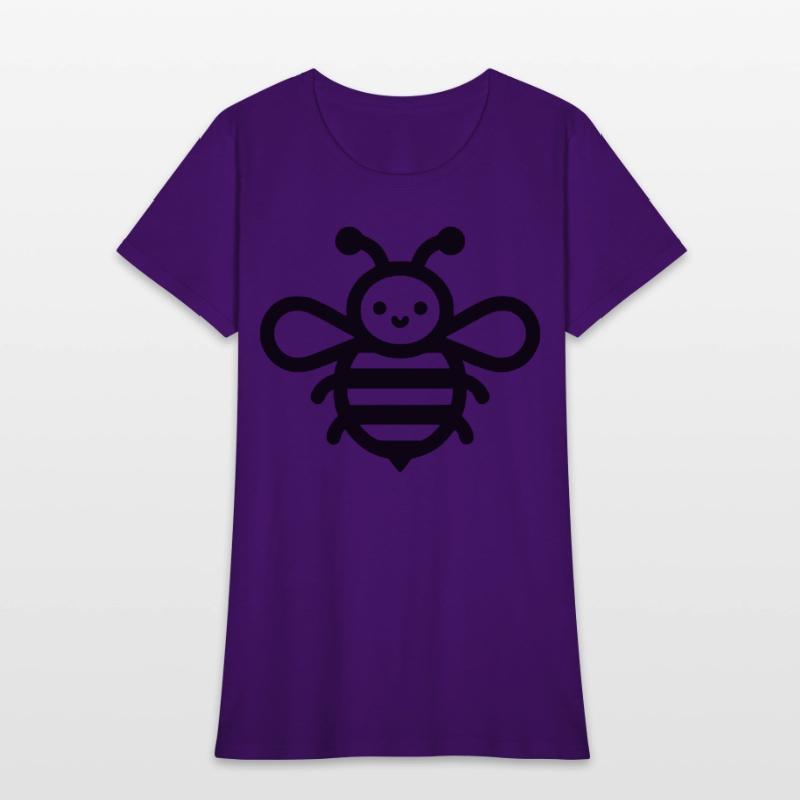 Honey bee kids style insect drawing path10