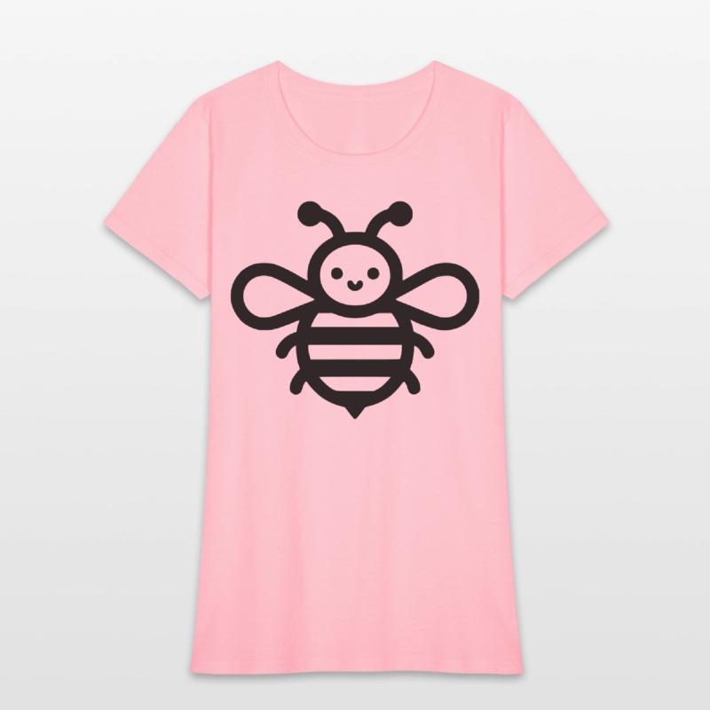 Honey bee kids style insect drawing path10