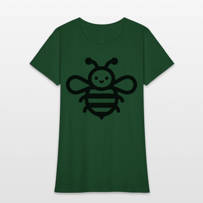 Honey bee kids style insect drawing path10