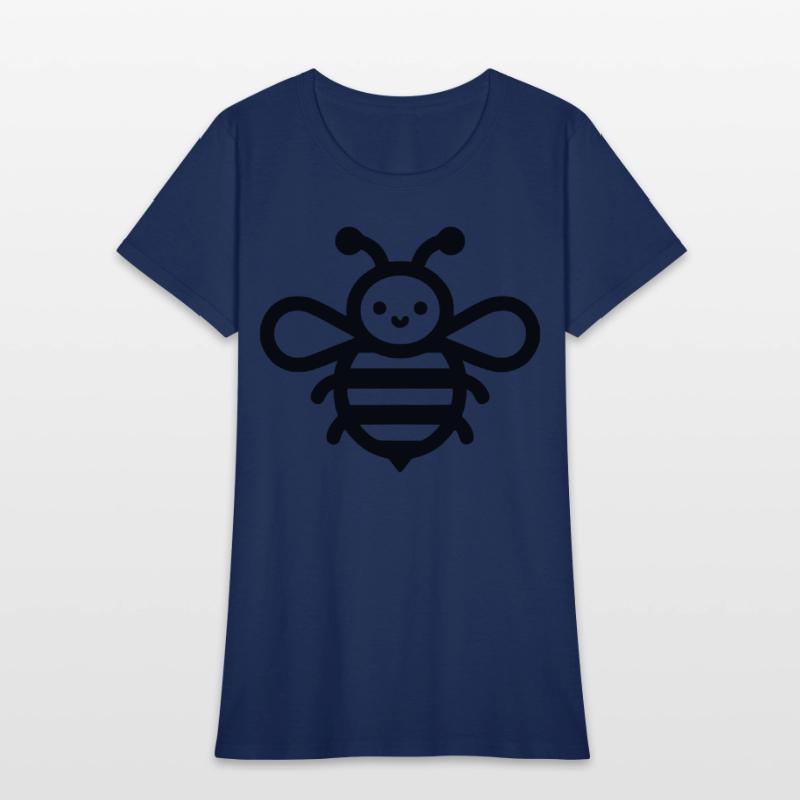 Honey bee kids style insect drawing path10