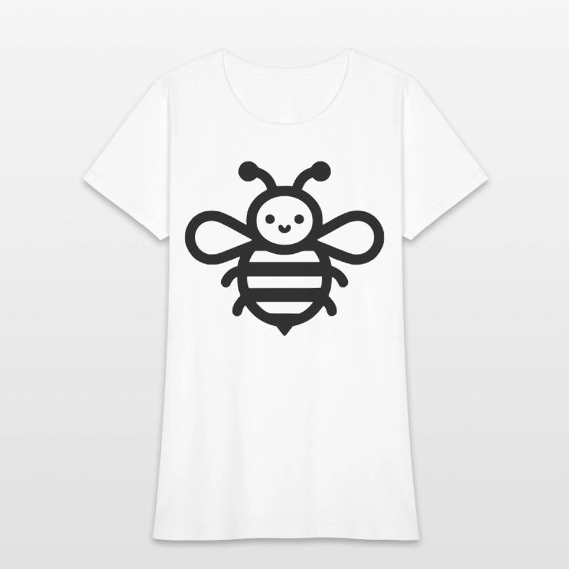 Honey bee kids style insect drawing path10
