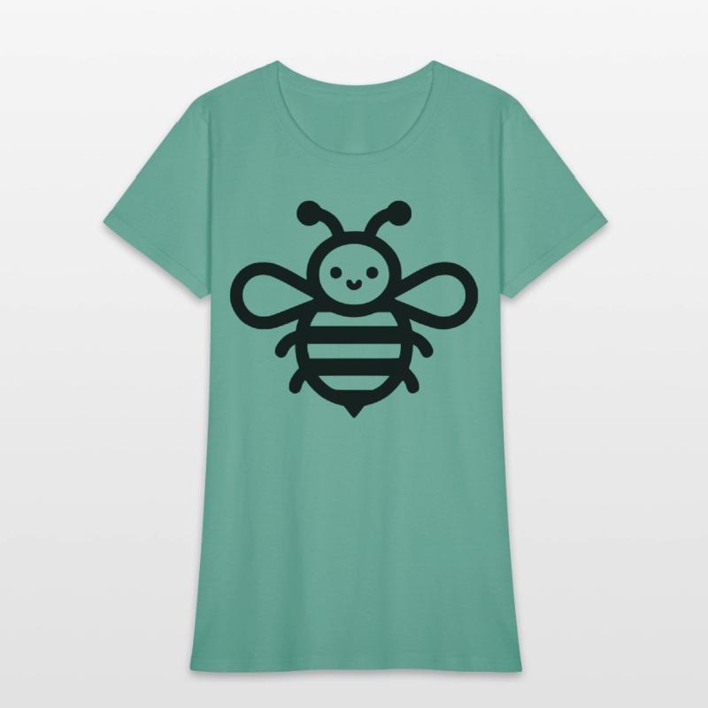 Honey bee kids style insect drawing path10