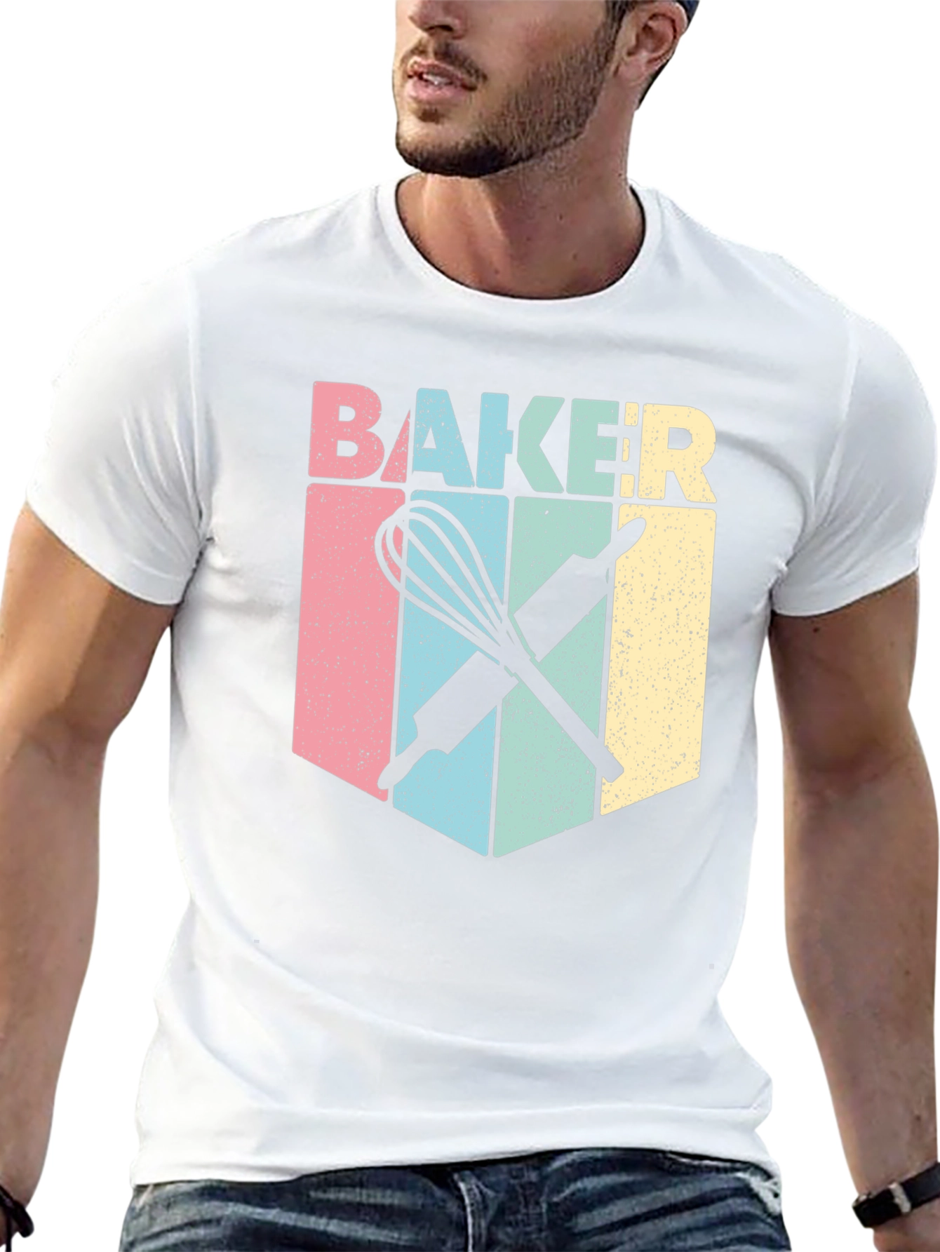 Baker T-Shirt - Retro Baking Design Tee