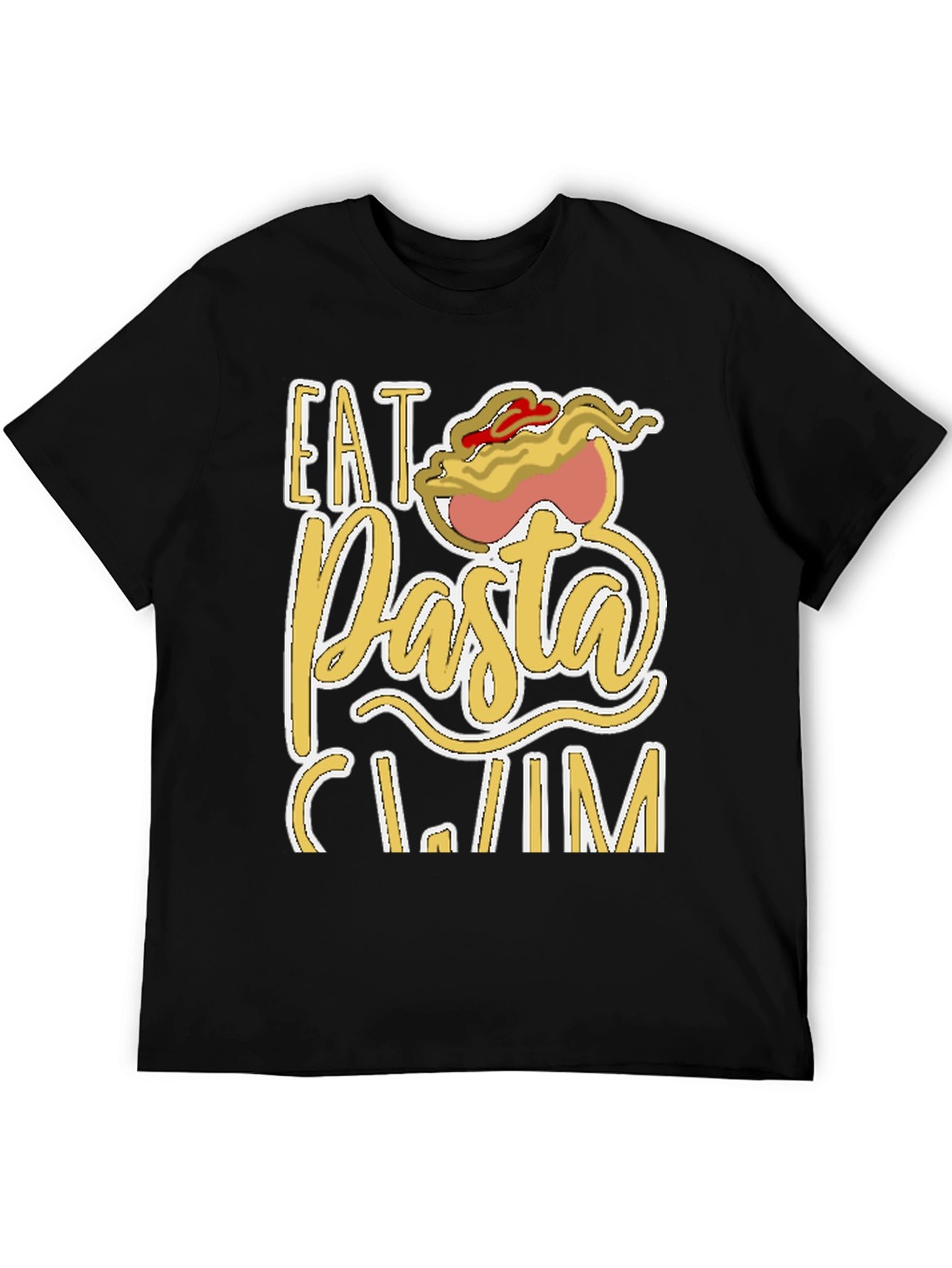 Eat Pasta Swim T-Shirt Funny Foodie Tee