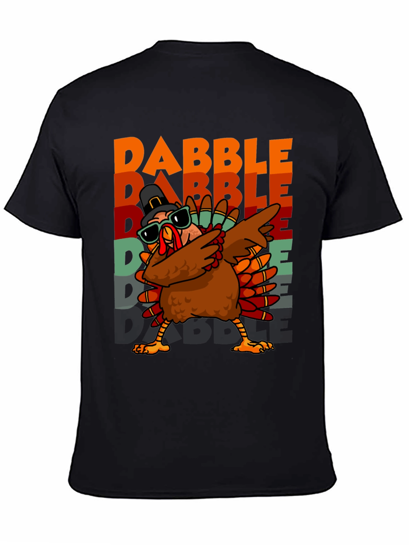 Dabble Turkey Graphic T-Shirt Thanksgiving