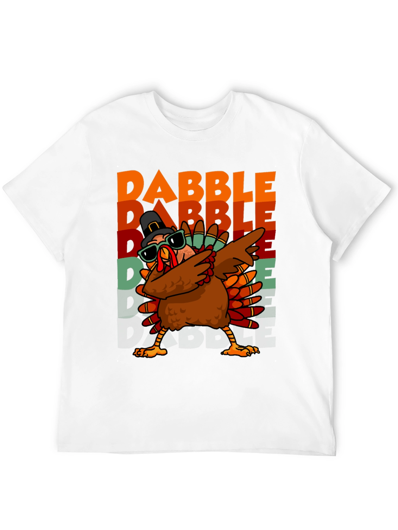 Dabble Turkey Graphic T-Shirt Thanksgiving