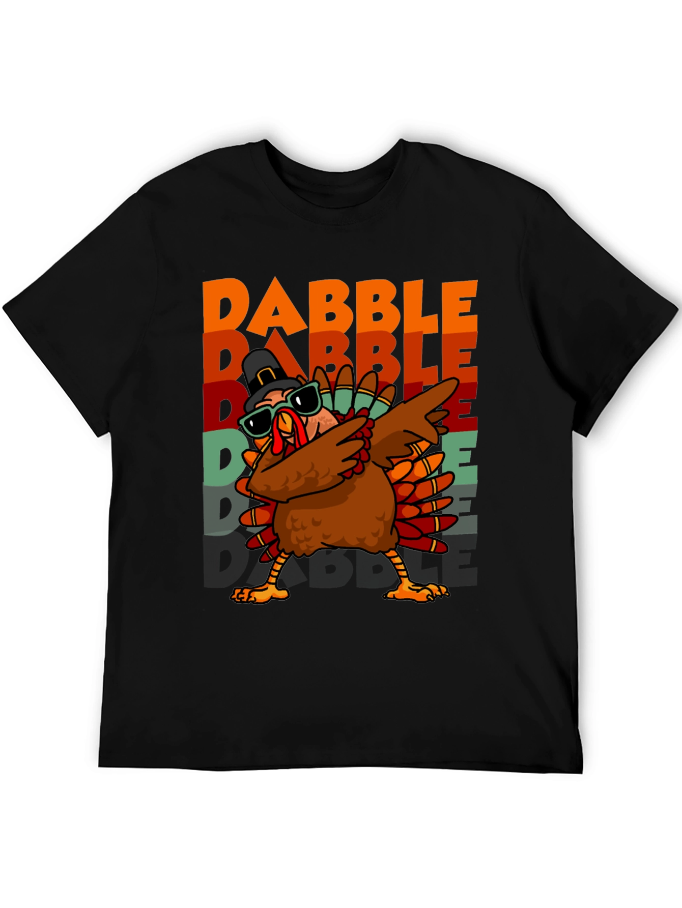 Dabble Turkey Graphic T-Shirt Thanksgiving