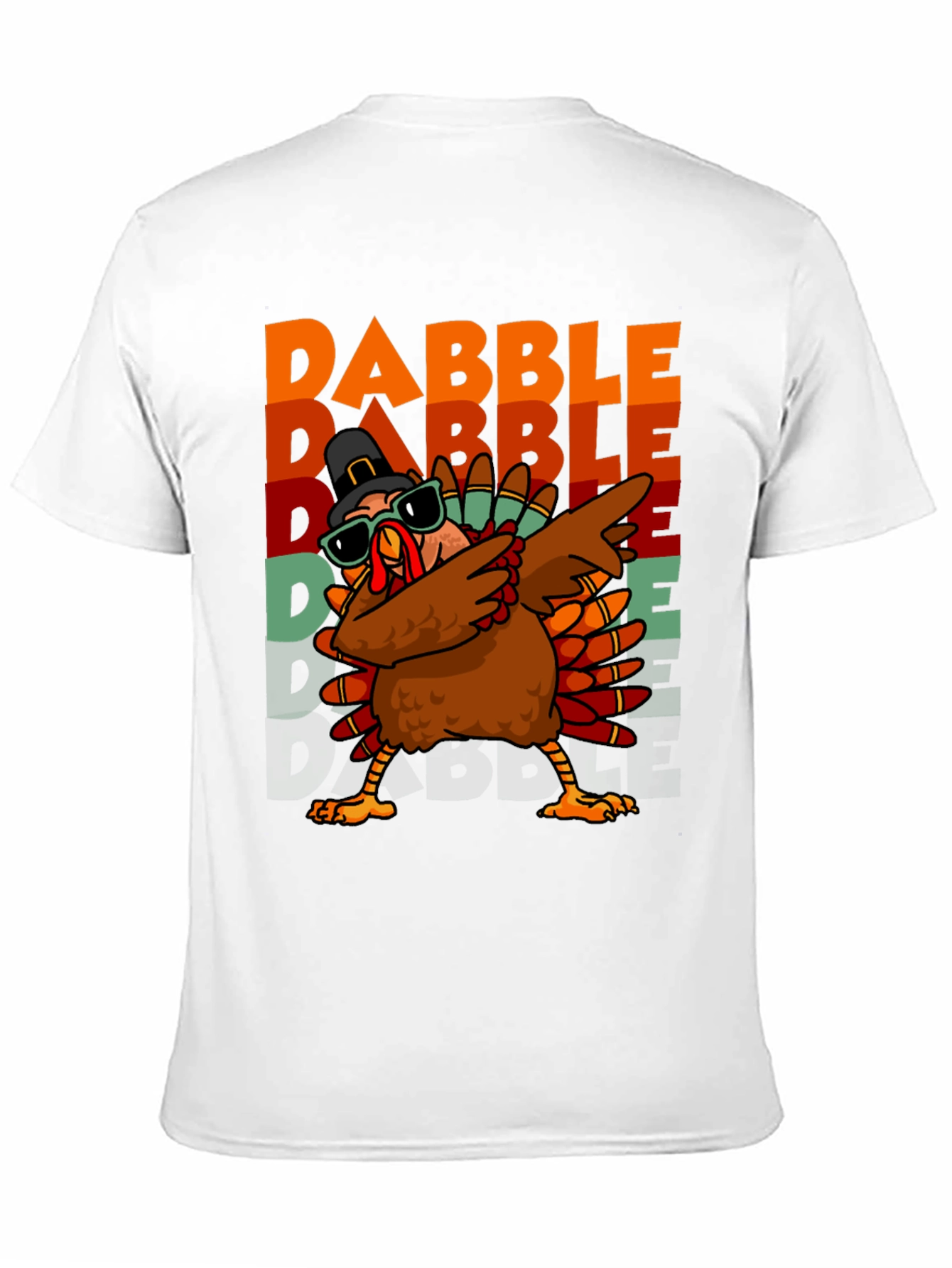 Dabble Turkey Graphic T-Shirt Thanksgiving