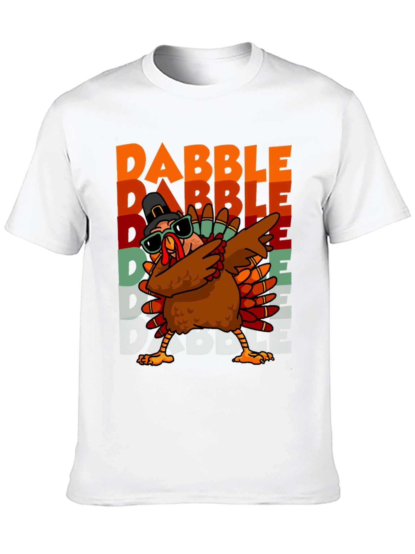 Dabble Turkey Graphic T-Shirt Thanksgiving