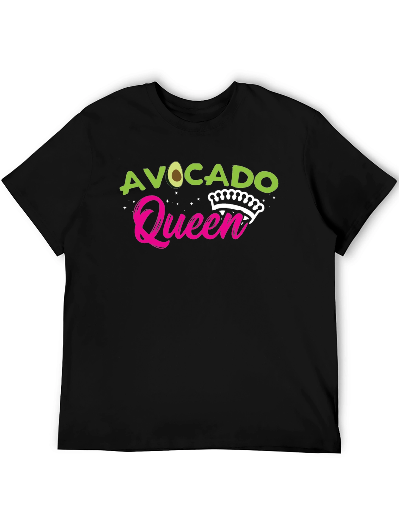 Avocado Queen Black T-Shirt - Trendy Graphic Tee