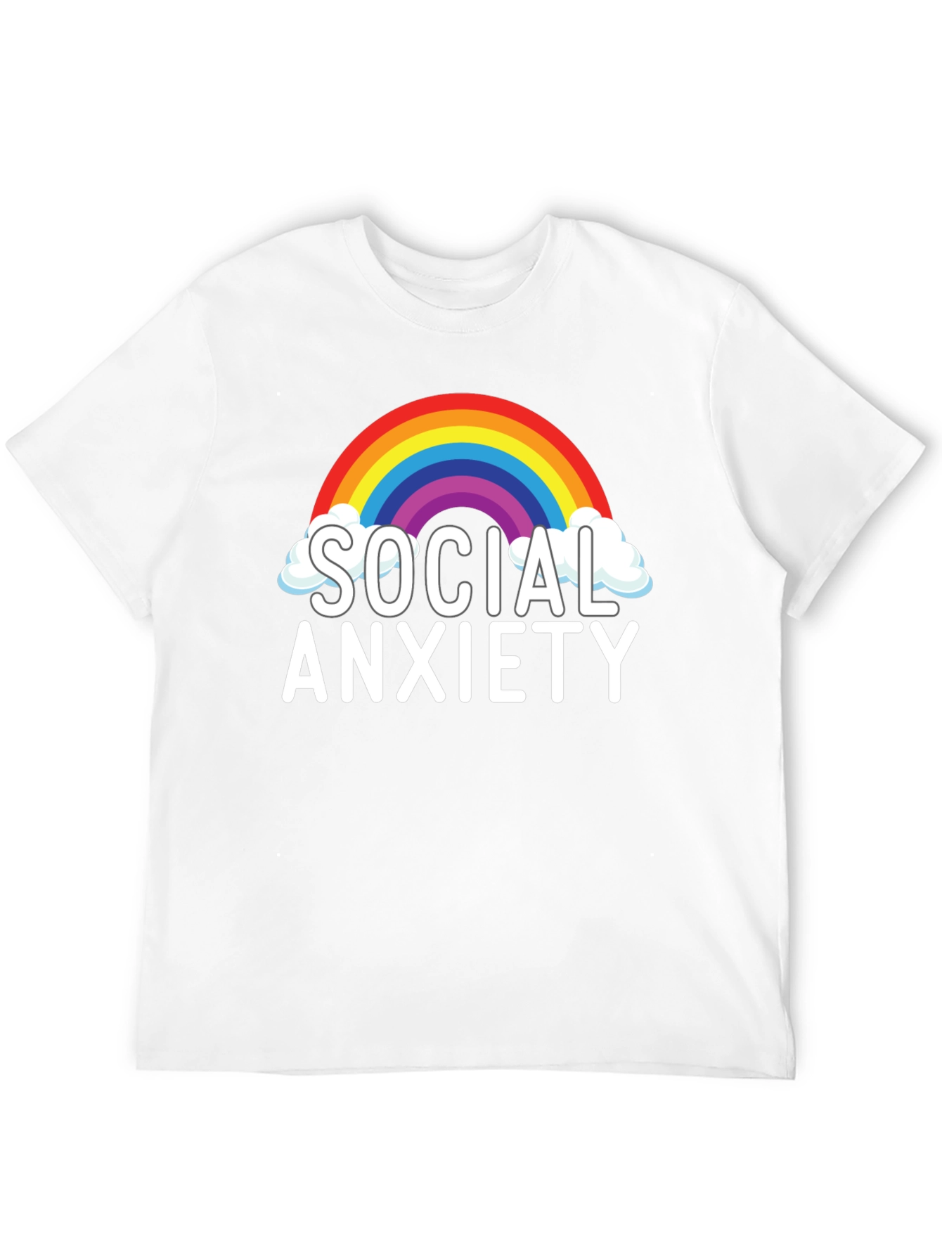 Social Anxiety Rainbow T-Shirt